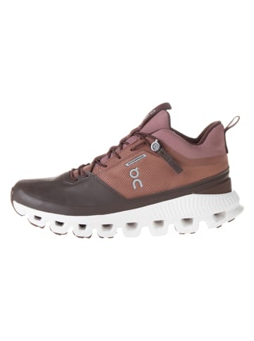 ON RUNNING Wanderschuhe "Cloud Hi Waterproof 1" in Rot/ Grau