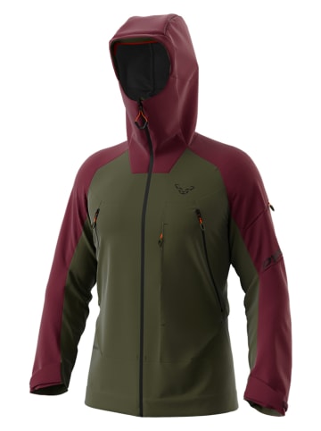 DYNAFIT Kurtka narciarska "Tigard GTX" w kolorze zielono-czerwonym