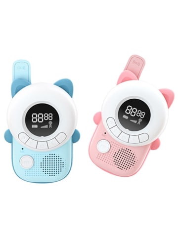 Techkidz Walkie-talkie "Meuh-meuh" w kolorze błękitnym i jasnoróżowym - 3+