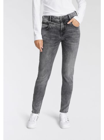 Herrlicher Dżinsy "Peppy" - Slim fit - w kolorze antracytowym