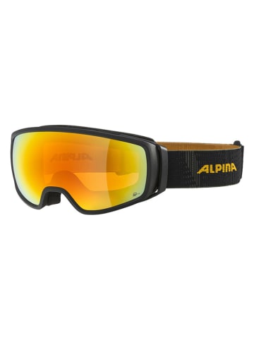 Alpina Ski-/ Snowboardbrille "Double Jack" in Schwarz/ Orange