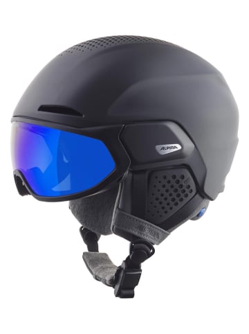Alpina Ski-/ Snowboardhelm "ALTO Q-LITE" in Schwarz/ Blau