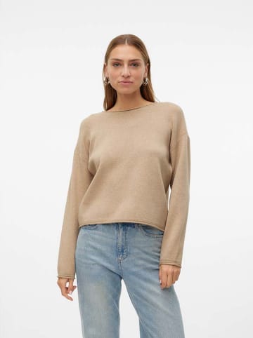 Vero Moda Pullover "Gold" in Beige