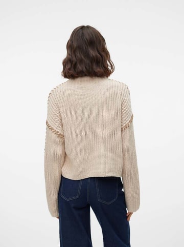 Vero Moda Sweter "New Cream" w kolorze beżowym