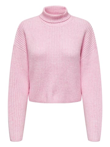 ONLY Rollkragenpullover in Rosa