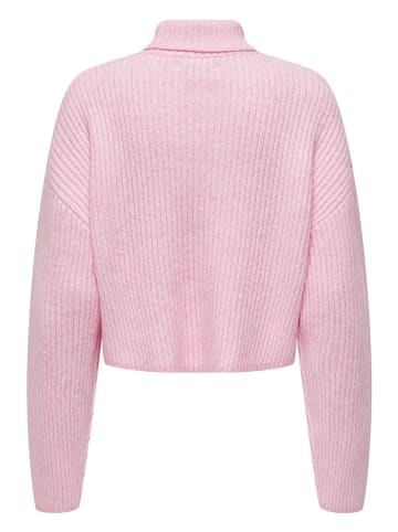 ONLY Rollkragenpullover in Rosa