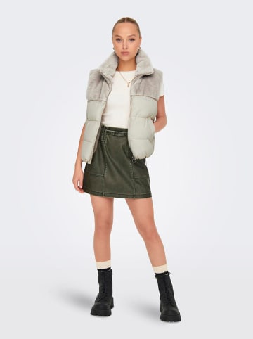 ONLY Doorgestikte bodywarmer grijs