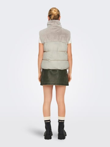 ONLY Doorgestikte bodywarmer grijs