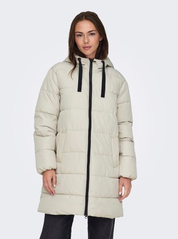ONLY Wintermantel in Creme