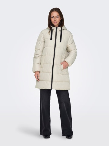 ONLY Wintermantel in Creme