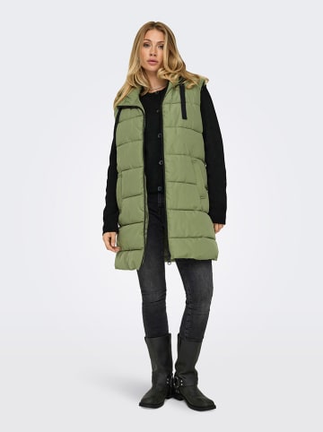 ONLY Doorgestikte bodywarmer groen