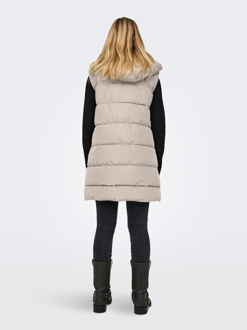 ONLY Doorgestikte bodywarmer grijs