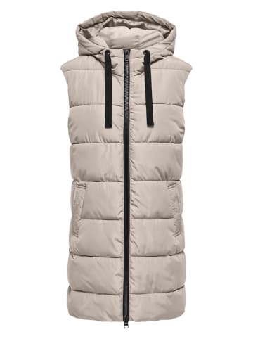 ONLY Doorgestikte bodywarmer grijs