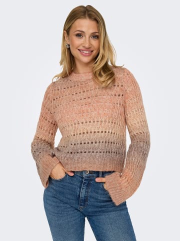ONLY Pullover in Hellbraun/ Rosa