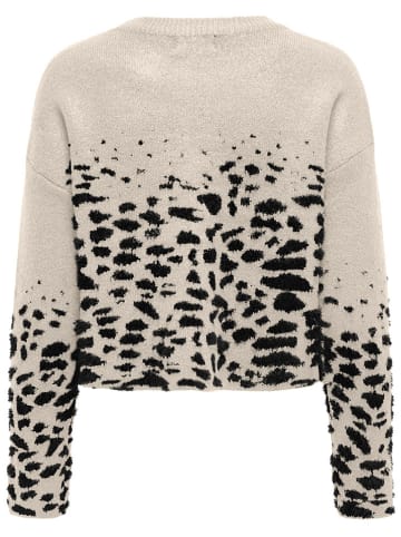 ONLY Sweter w kolorze kremowo-czarnym