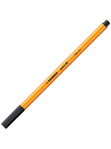 STABILO 2er-Set: Fineliner ''STABILO point 88'' in Schwarz - 2 x 3 Stück