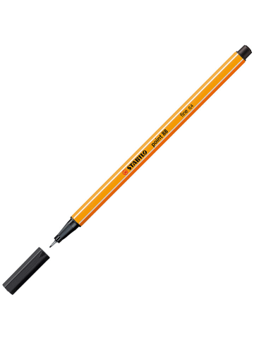 STABILO 2er-Set: Fineliner ''STABILO point 88'' in Schwarz - 2 x 3 Stück