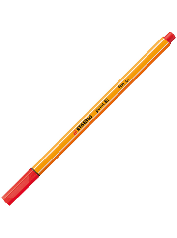 STABILO 2er-Set: Fineliner ''STABILO point 88'' in Rot - 2 x 3 Stück