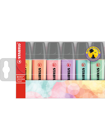 STABILO Textmarker "STABILO BOSS Pastell" - 6 Stück