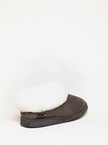 kitz-pichler Leren pantoffels "Gisi" bruin