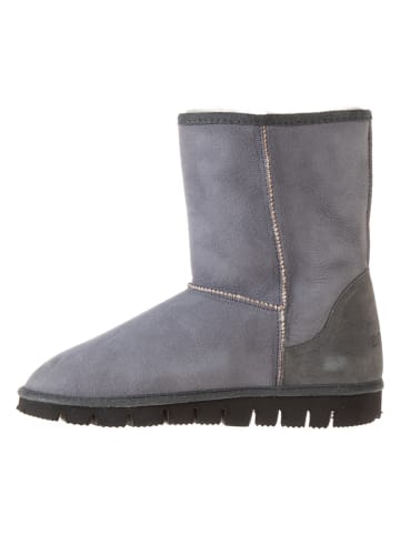 kitz-pichler Leder-Winterboots "WF Lamb-AMY" in Grau