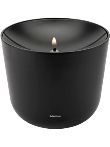 Stelton Öllaterne ''Solis'' in Schwarz - (H)10 x Ø 11,5 cm