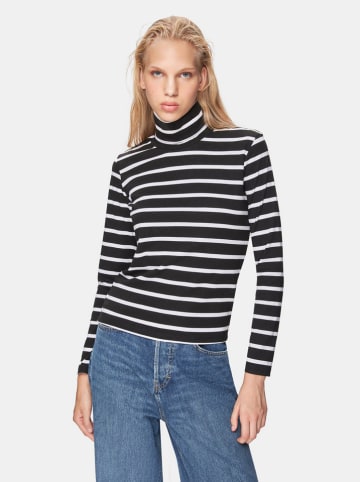 LTB Rollkragenpullover in Schwarz/ Weiß