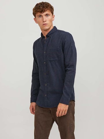 Jack & Jones Blouse - slim fit - donkerblauw