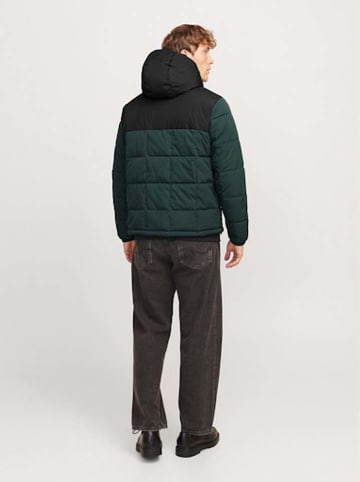 Jack & Jones Winterjas zwart/donkergroen