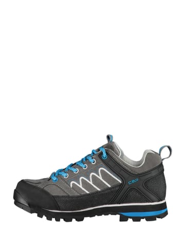 CMP Leder-Trekkingschuhe "Moon" in Grau/ Schwarz/ Blau