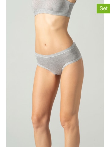 COTONELLA 3er-Set: Pantys in Grau