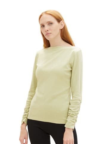 Tom Tailor Longsleeve in Hellgrün