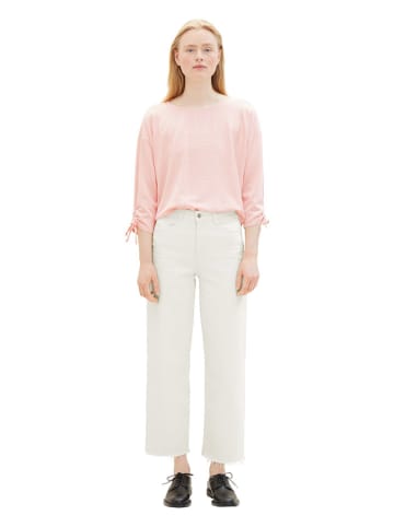 Tom Tailor Longsleeve lichtroze/wit