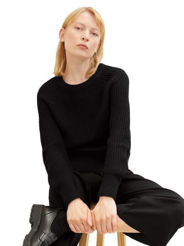 TOM TAILOR Denim Pullover in Schwarz