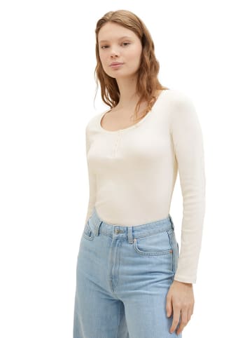 TOM TAILOR Denim Koszulka w kolorze kremowym