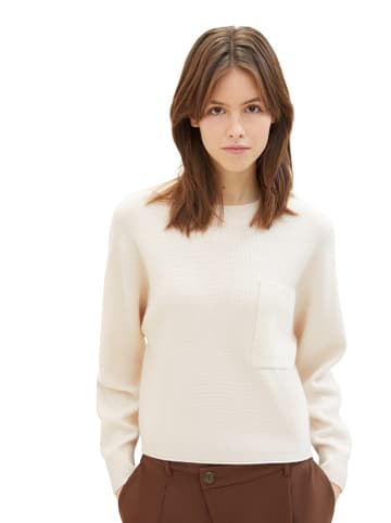 TOM TAILOR Denim Sweter w kolorze kremowym