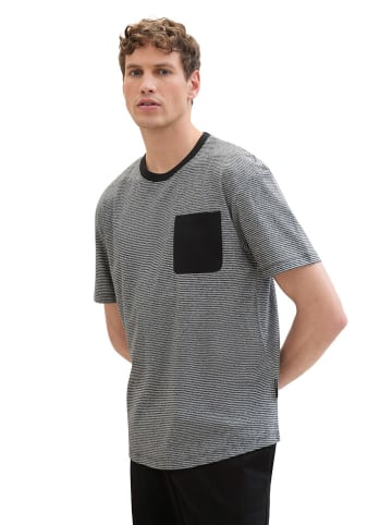 Tom Tailor Shirt in Schwarz/ Weiß