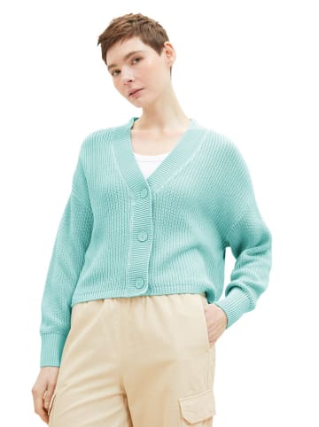 TOM TAILOR Denim Cardigan in Türkis