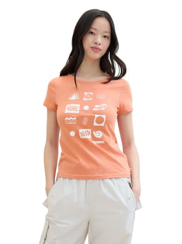 TOM TAILOR Denim Shirt in Orange