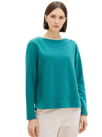 Tom Tailor Sweatshirt in Petrol
