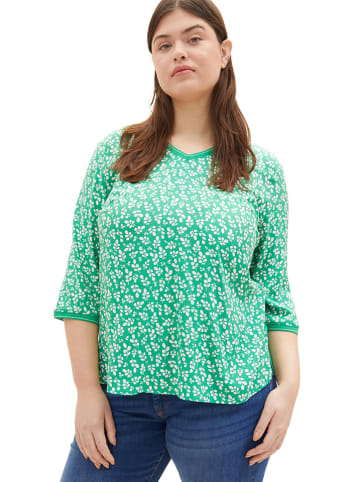 Tom Tailor Longsleeve groen/wit