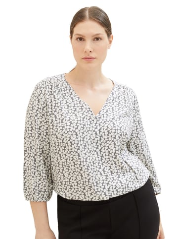 Tom Tailor Blouse grijs/wit