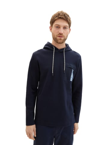 Tom Tailor Sweatjacke in Dunkelblau