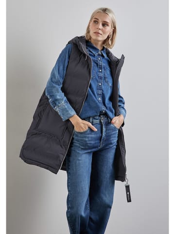 Street One Doorgestikte bodywarmer donkerblauw