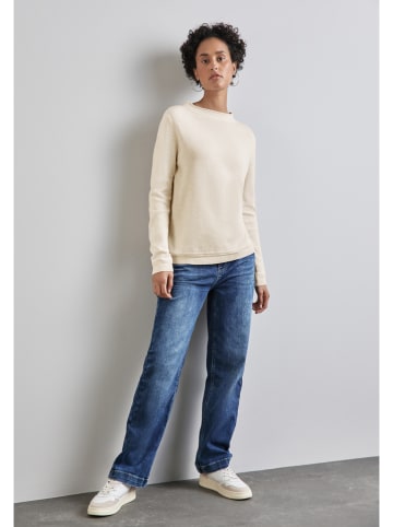 Street One Sweter w kolorze kremowym