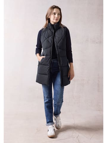 Cecil Doorgestikte bodywarmer donkerblauw