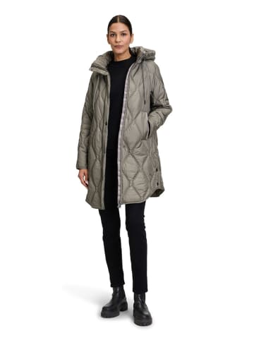 Betty Barclay Doorgestikte mantel grijs