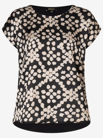 More & More Shirt in Schwarz/ Beige