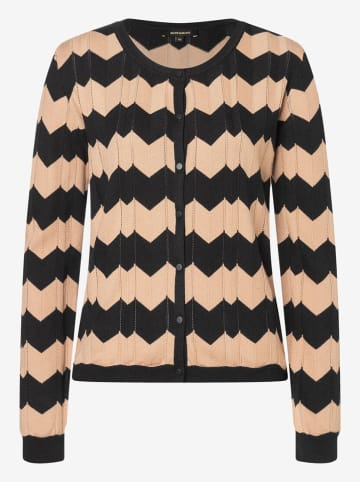 More & More Cardigan in Schwarz/ Hellbraun
