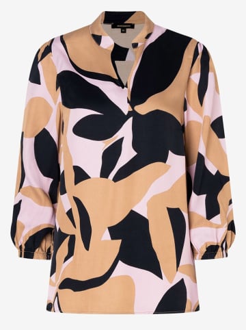 More & More Bluse in Beige/ Schwarz